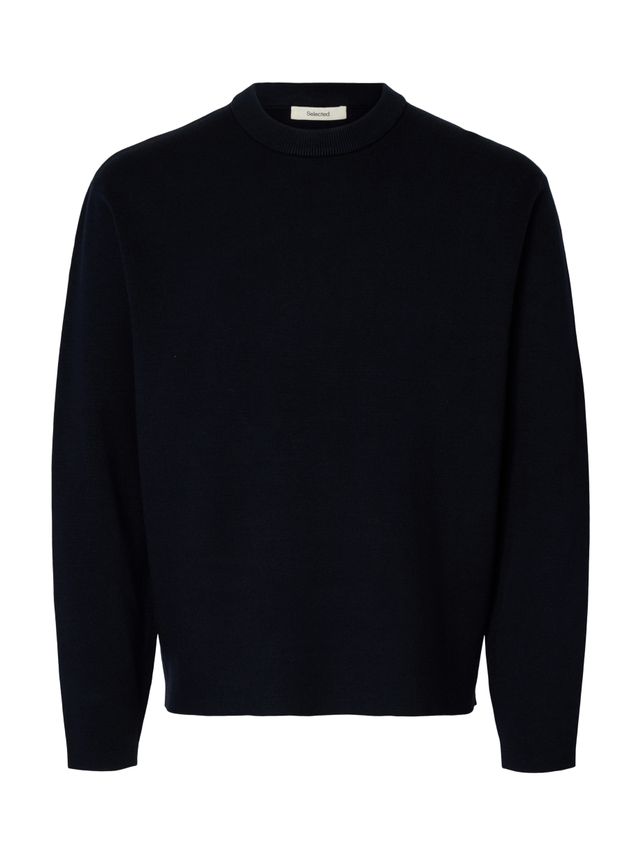 Slhteller Fn Relaxed Crew Neck Noos Black