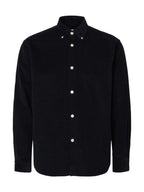 Selected "SLMREGCOLE DANNI CORD BD LS" Skjorte Blue