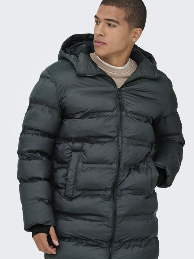 Onsunion Seamless Life Puffer Coat Black