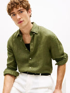 Pigment Dyed LI Solid RF Shirt Dark Artich