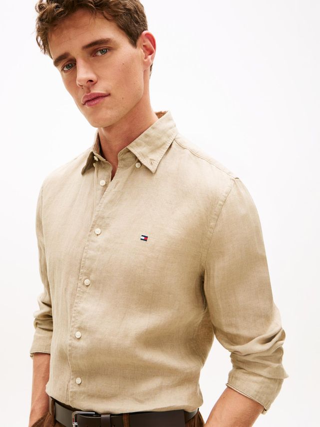 Pigment Dyed LI Solid RF Shirt Sandalwood