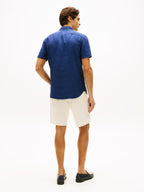 Pigment Dyed Linen RF Shirt S/S Carbon Navy