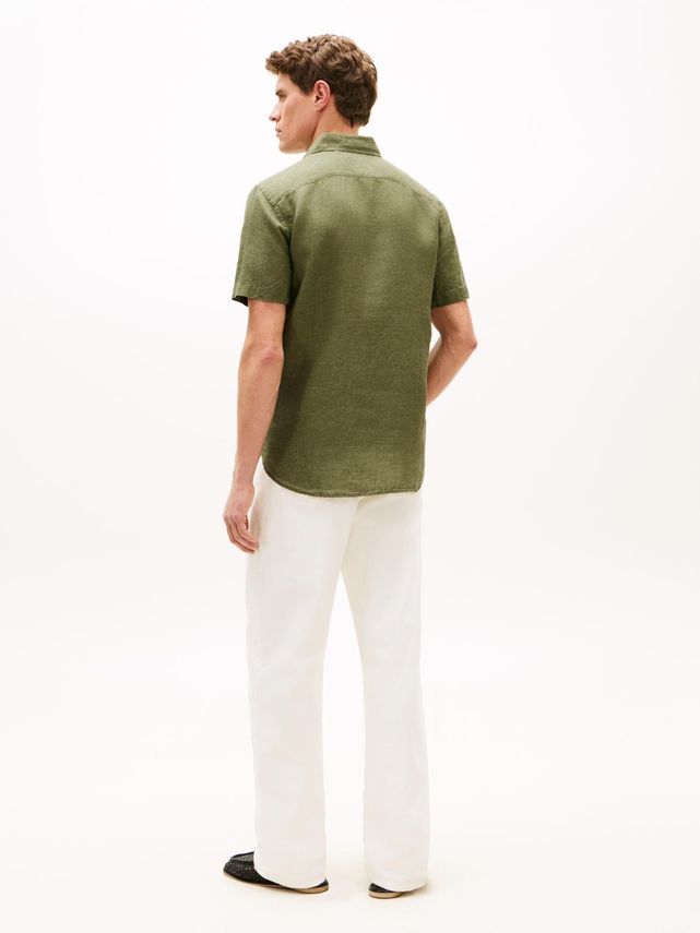 Pigment Dyed Linen RF Shirt S/S Dark Artich