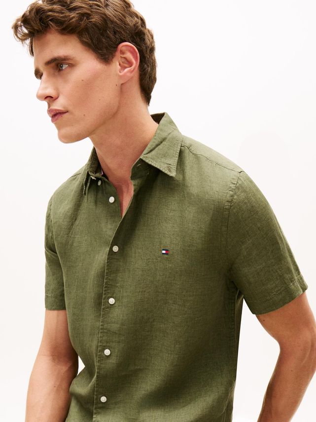 Pigment Dyed Linen RF Shirt S/S Dark Artich