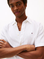 Pigment Dyed Linen RF Shirt S/S  White
