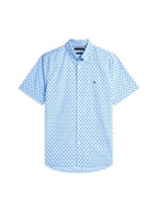 Flex Poplin Prt RF BD S/S Sweet Blue