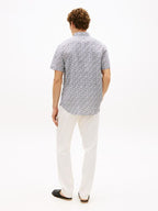 Tommy Hilfiger Linen Tropical SS Shirt White