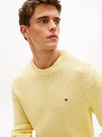 Two Tone Boucle Crew Neck Citronella