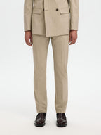 Selected Homme Slim Liam Pinstriped Habitbuks Sand