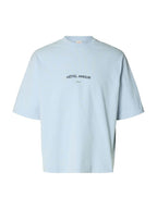 SLHBoxyLiam SS O-Neck Tee Hotel Amo Skyway