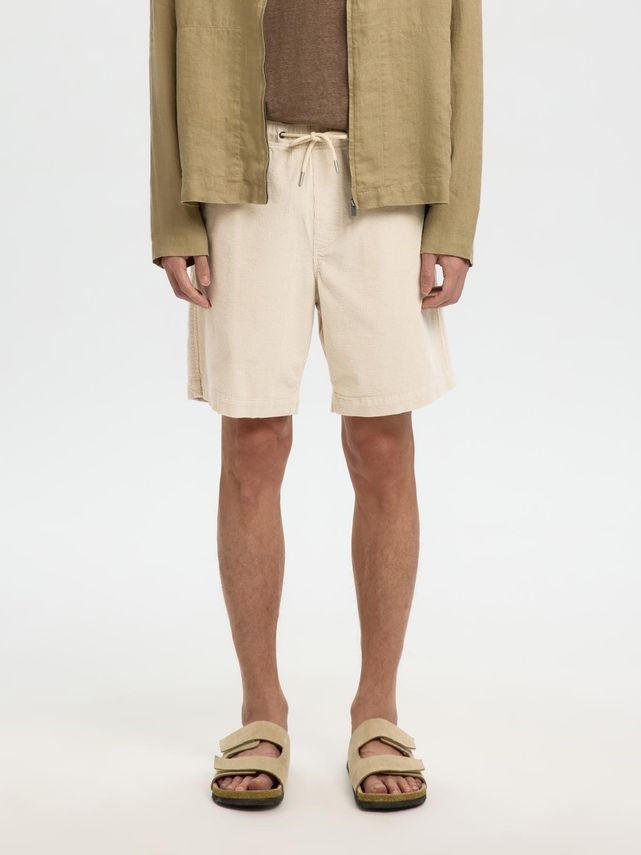 Regular-Jace Corduroy Shorts Fog