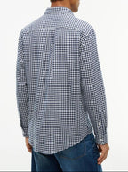 Tommy Hilfiger Flannel Gingham Dobby Skjorte Blue