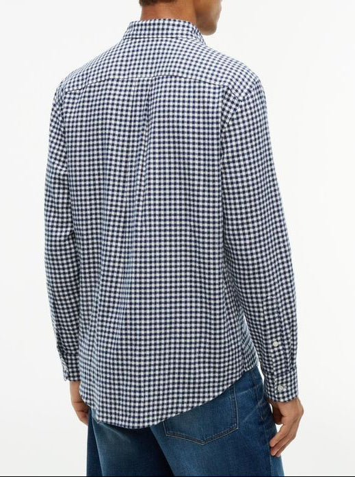 Tommy Hilfiger Flannel Gingham Dobby Skjorte Blue
