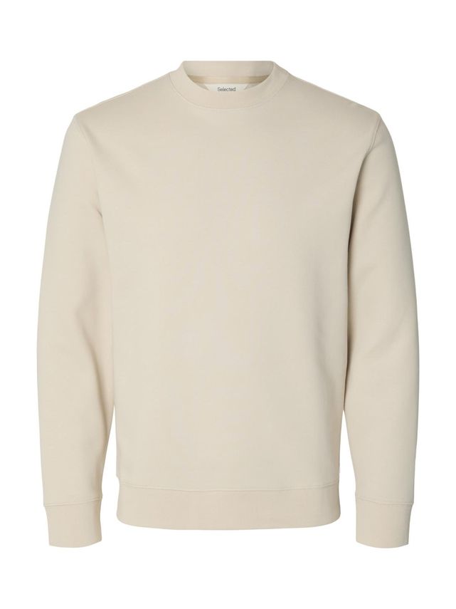 Selected Homme Tom Soft Crew Neck Sweat Oatmeal