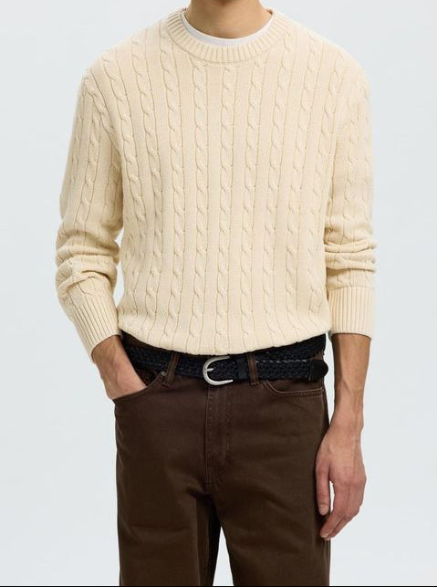Selected "SLMBRAUN" Kabelstrik Beige