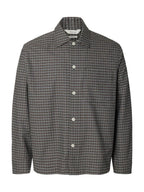 Selected "SLMRLXSVEND RICK BRUSHED OX LIGHT" Skjorte Grey