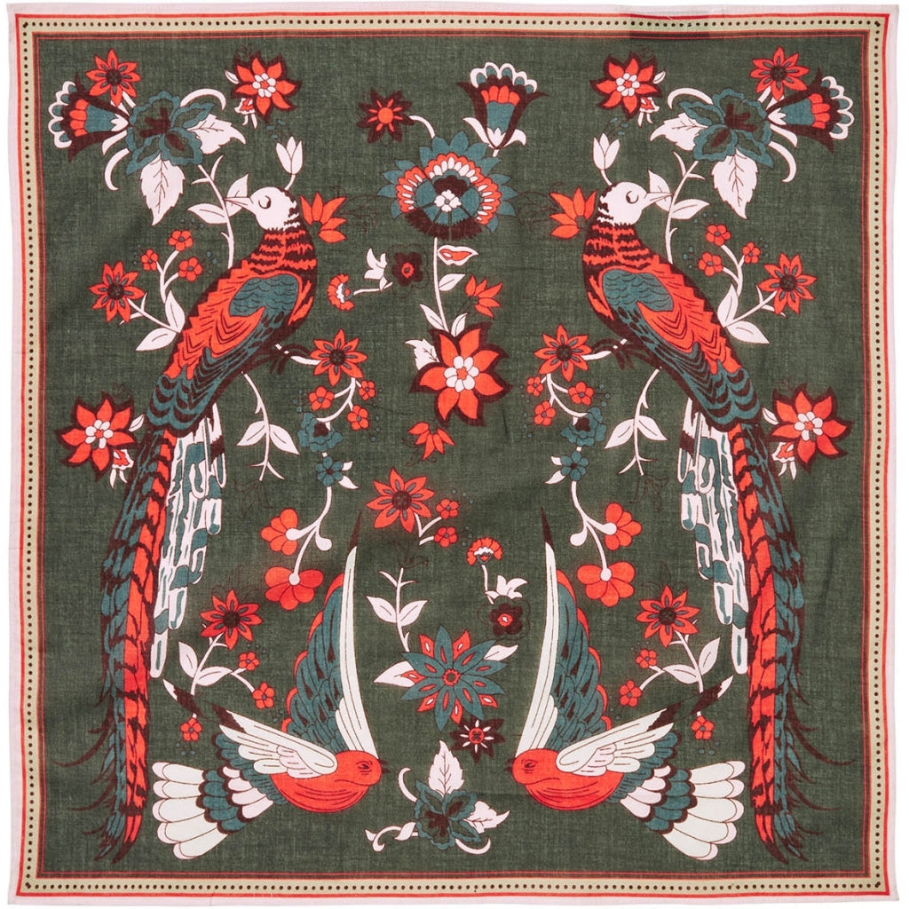 Gardenbirds Scarf Black
