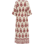 Savannah Maxi Dress 3/4 Creme