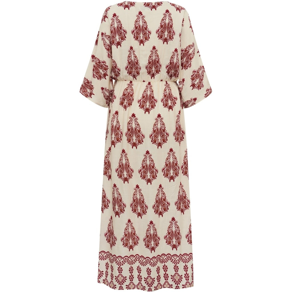 Savannah Maxi Dress 3/4 Creme