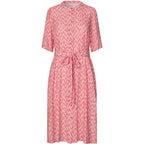 Lollys Laundry Mata Midi Dress Pink