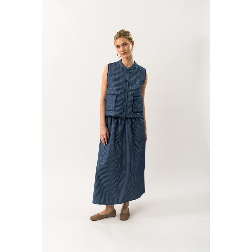 Akane Maxi Skirt Dark Blue