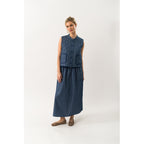 Akane Maxi Skirt Dark Blue