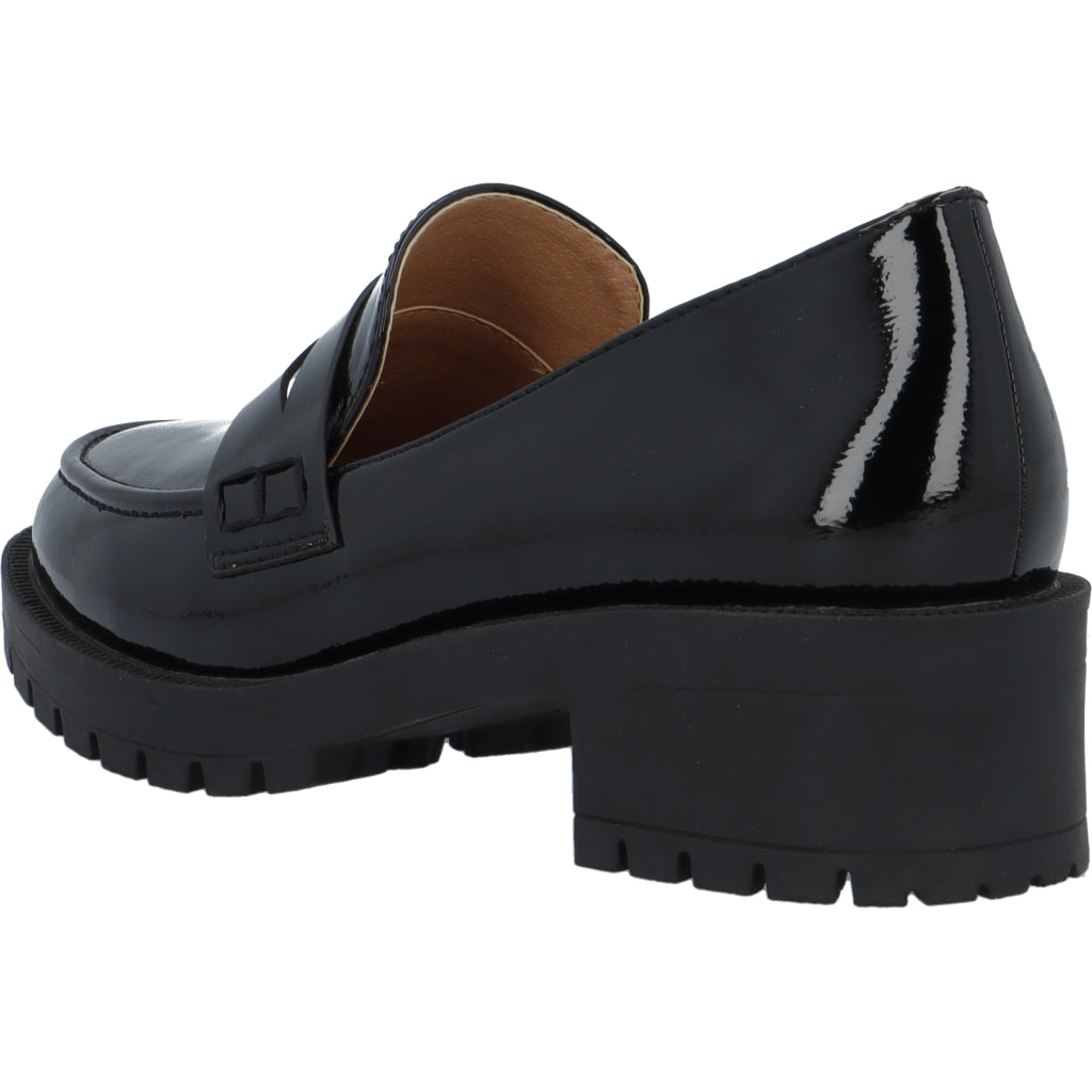 Biapearl Simple Penny Loafer Black
