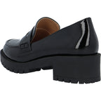 Biapearl Simple Penny Loafer Black