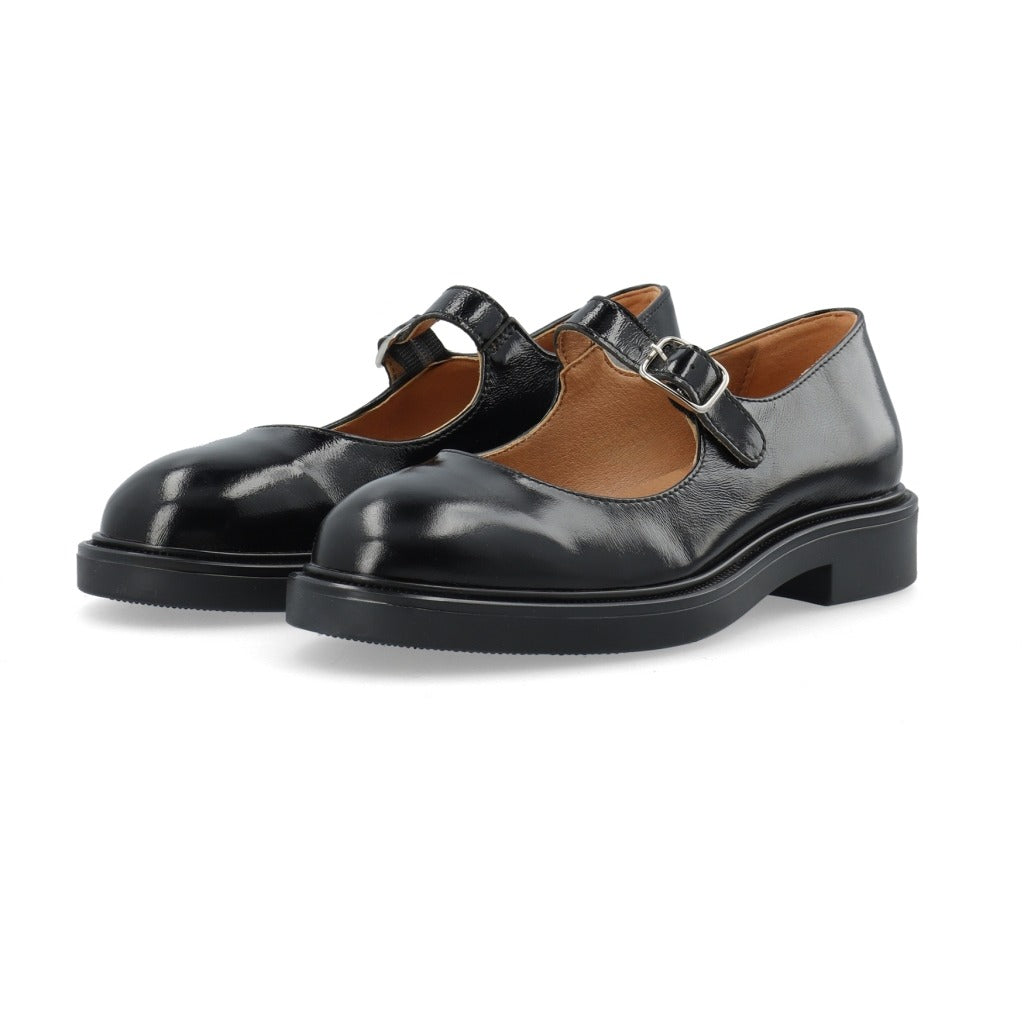 Adda Mary Jane Nappalak Loafers Black
