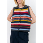 Lollys Laundry Cait Knit Vest SL Mulit