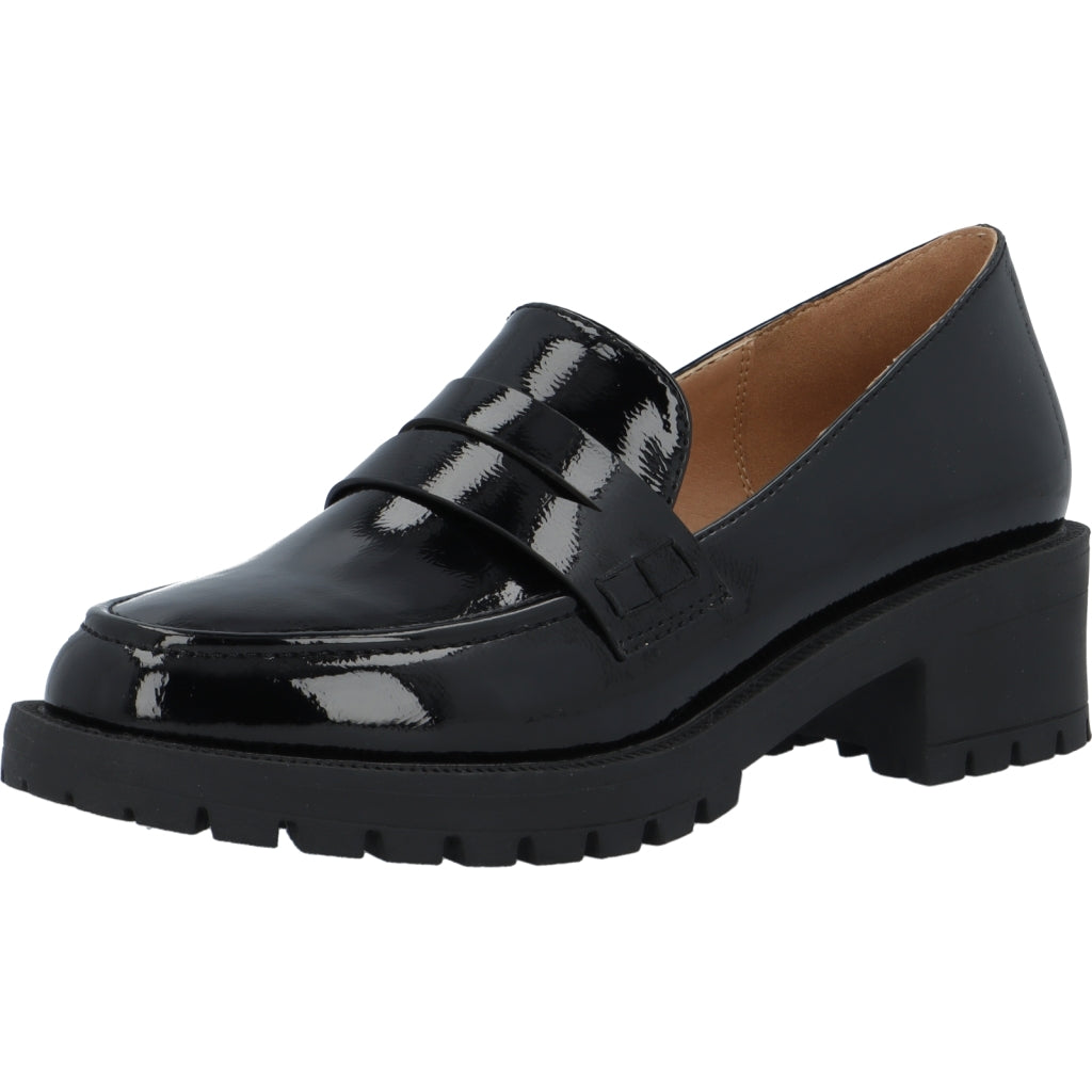 Biapearl Simple Penny Loafer Black