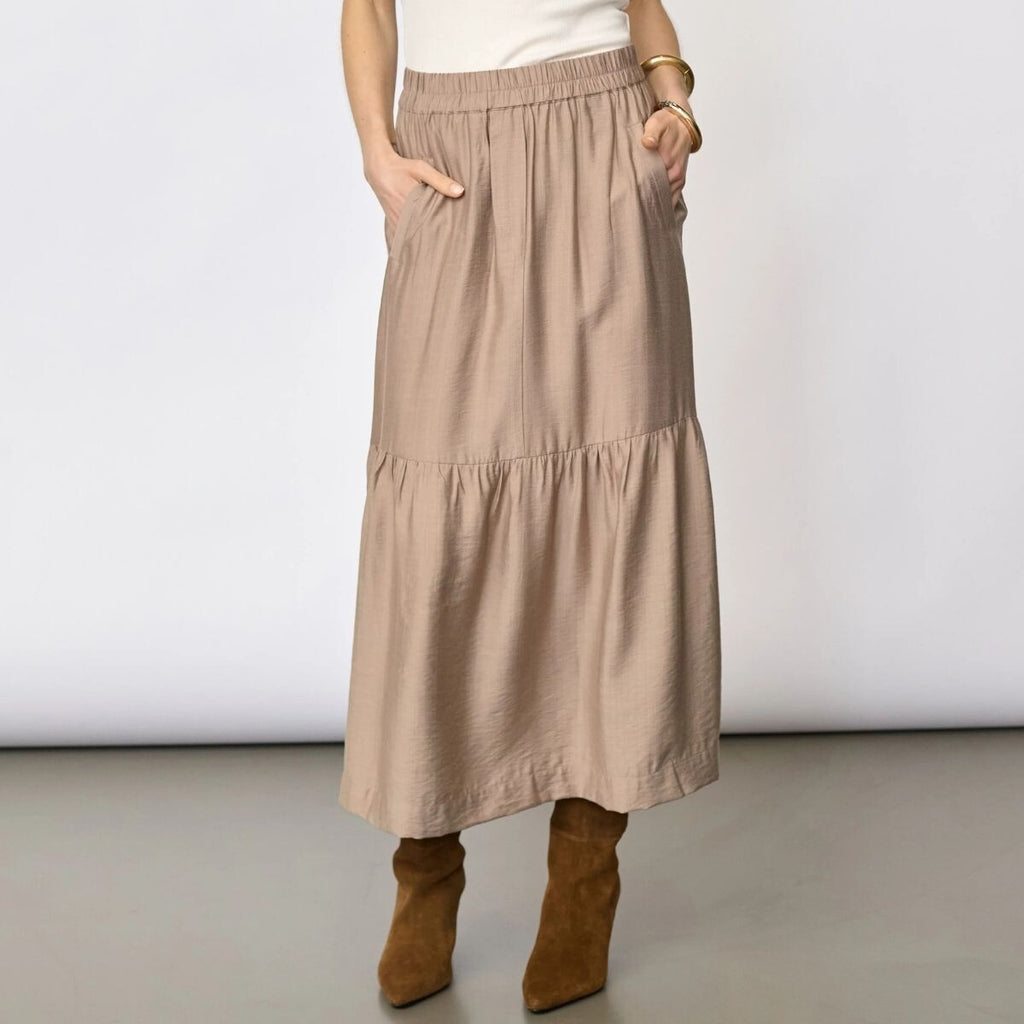 Co'Couture Hera Gyspy Skirt Walnut