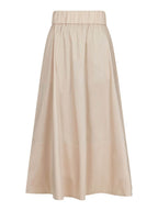 Yara Poplin Skirt Dark Sand