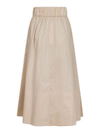 Yara Poplin Skirt Dark Sand