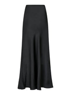 Vicky Heavy Sateen Skirt Black
