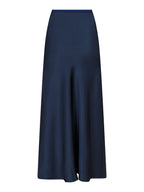 Vicky Heavy Sateen Skirt Midnight Blue