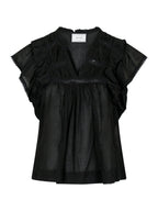 Jayla S Voile Top Black