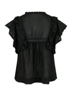 Jayla S Voile Top Black