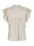 Jayla S Voile Top-IVORY