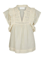 Jayla S Voile Top Butter Yellow