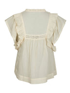 Jayla S Voile Top Butter Yellow