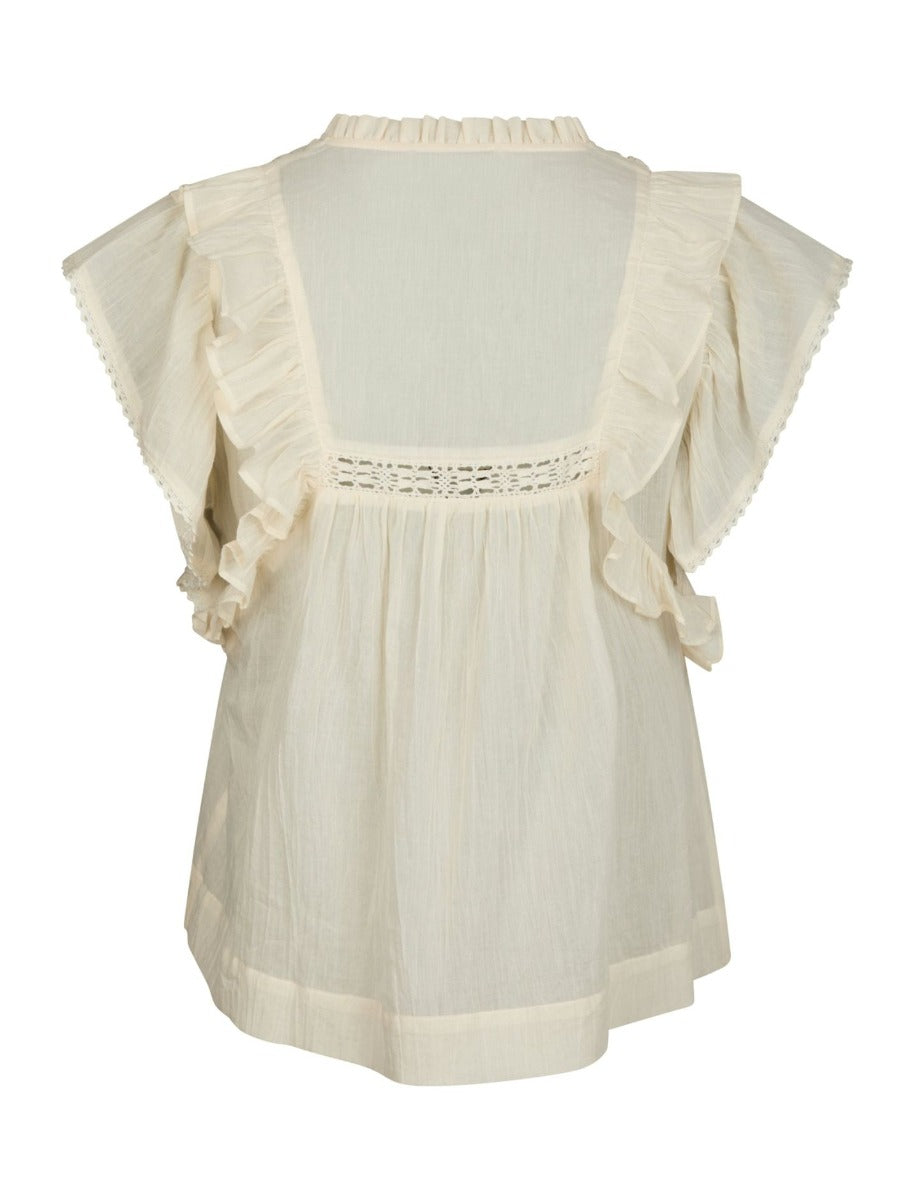 Jayla S Voile Top Butter Yellow