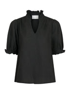 Odesa Linen Blouse Black