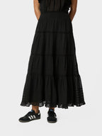 Felicia Voile Skirt Black
