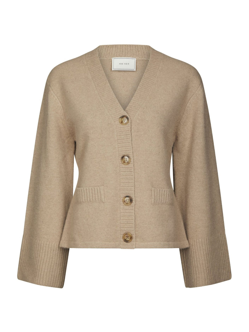 Neo Noir Pixie Knit Cardigan Warm Grey