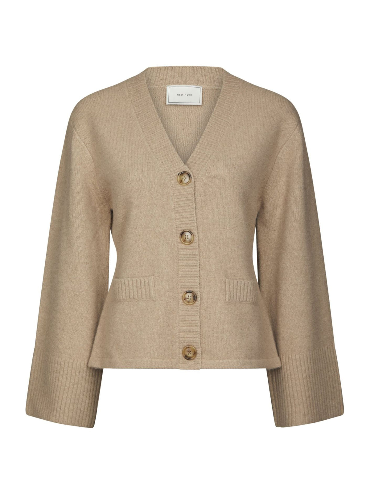 Neo Noir Pixie Knit Cardigan Warm Grey