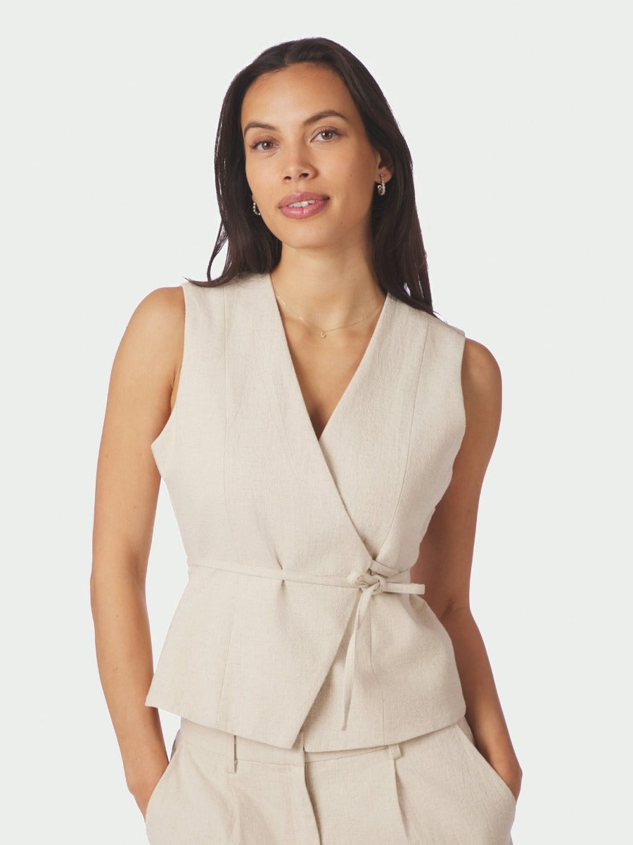 Samara Ramie Waistcoat Natural