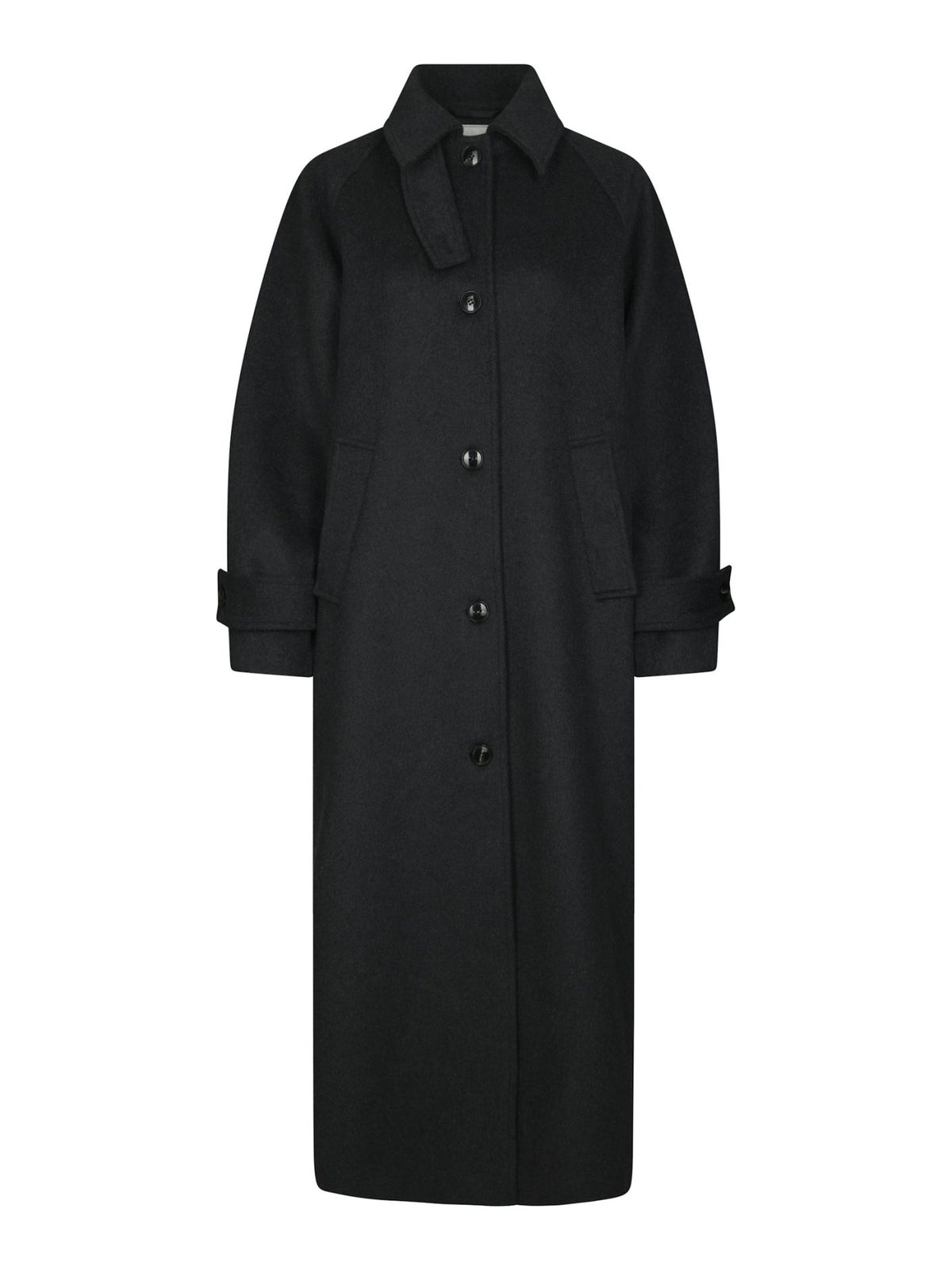 Neo Noir Keaton Wool Coat Antracit