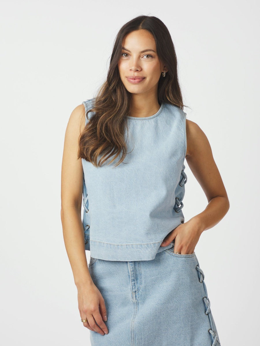 Svetlana Braid Top Blue
