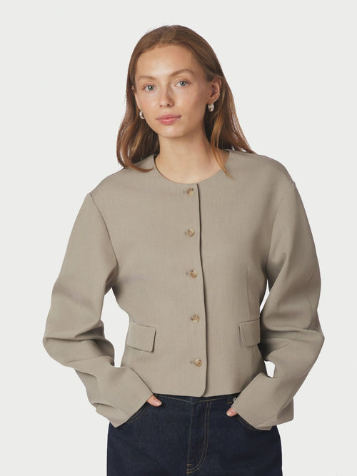 Aranti Structure Curve Jacket Warm Grey